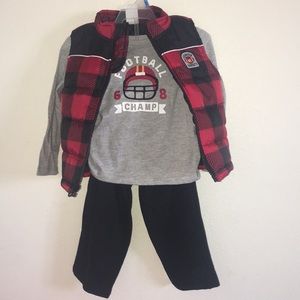 Cute puffer vest set